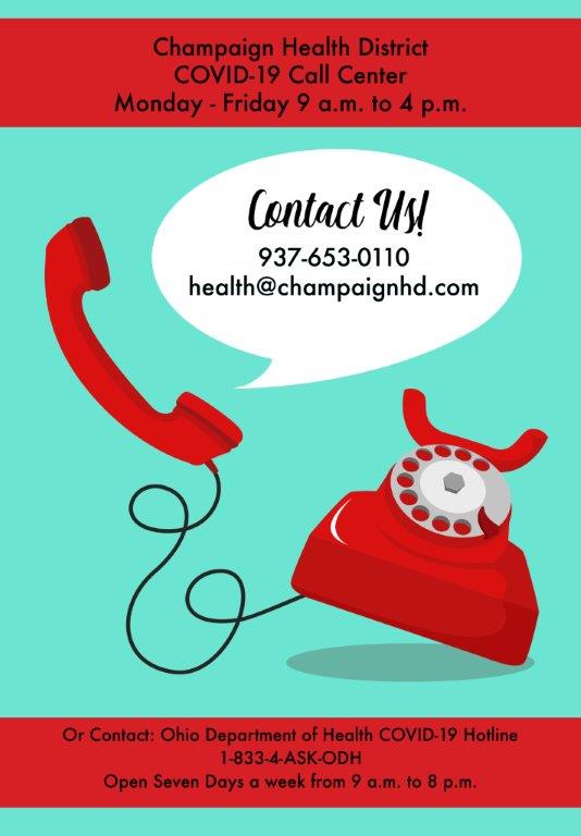 Champaign County Health District COVID-19 Hotline